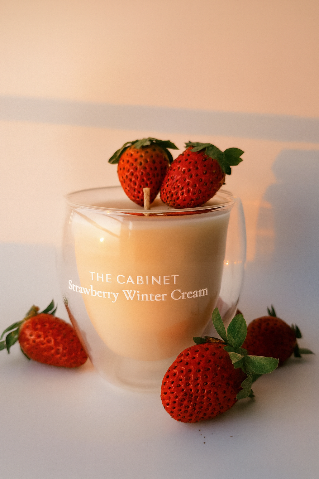 Strawberry Winter Cream Candle